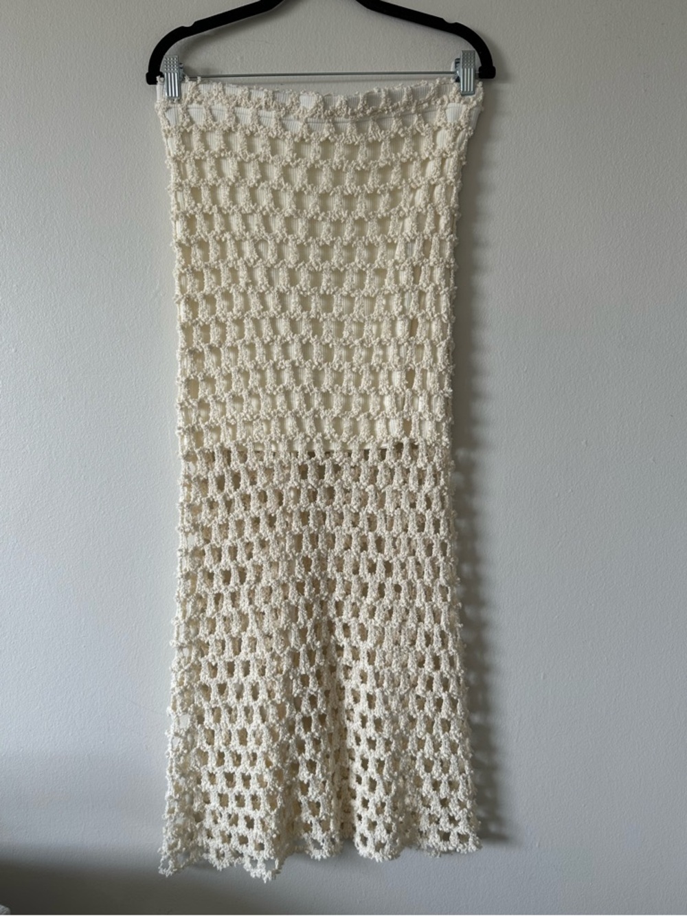 IRO "Oletta" Open-Weave Midi/Maxi Skirt